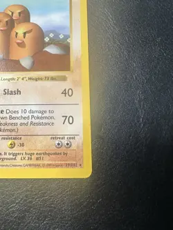 Dugtrio 19/102 1st Edition Base Set WOTC Vintage Pokemon - Image 5