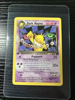 Dark Hypno 26/82 1st Edition Non Holo Rare WOTC Vintage Pokemon - Image 1
