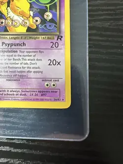 Dark Hypno 26/82 1st Edition Non Holo Rare WOTC Vintage Pokemon - Image 5
