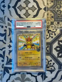 Pokemon PSA 10 Mega Tokyo's Pikachu #098/XY-P Center Tokyo Promo 2014 Japanese - Image 1