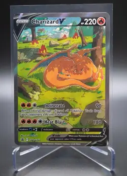 2022 Pokemon Sword and Shield - Charizard V Alt Art Black Star Promo #SWSH260 NM - Image 1
