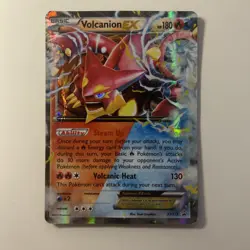 Volcanion EX XY173 Pokemon TCG XY: Black Star Promo DMG - Image 1