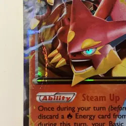 Volcanion EX XY173 Pokemon TCG XY: Black Star Promo DMG - Image 2