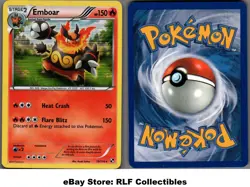 2011 Pokemon, Black & White Base, #19/114 Emboar, Holo Rare (b) - Image 1