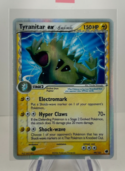 Pokemon TYRANITAR EX (DELTA SPECIES) 99/101 Dragon Frontiers LP - Ultra Rare - Image 1
