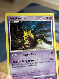 Giratina Lv. 70 28/127 DPPt Platinum Exclusive Holo Rare Pokemon SWIRL LP - Image 5