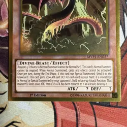 Yugioh Slifer the Sky Dragon MVP1-ENG57 Gold Rare 1st Ed NM - Image 3