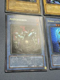 Yu-Gi-Oh! 2x Blauaugiger W. Drache, Aufgegeben, Schw. Gl. Soldat 1.Edition Ultra - Image 4