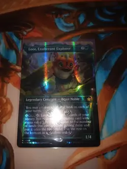 Loot, Exuberant Explorer (Borderless) (Mana Foil) Foundations Foil - Image 1