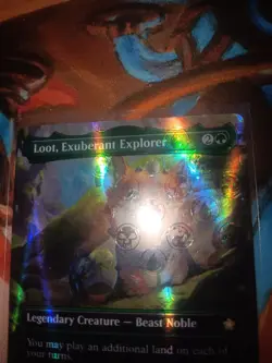 Loot, Exuberant Explorer (Borderless) (Mana Foil) Foundations Foil - Image 3