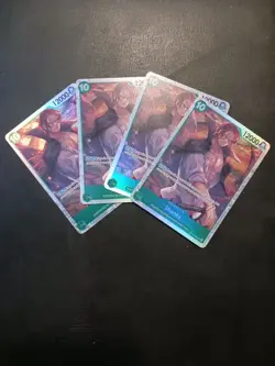 X4 One Piece Card Game TCG Shanks OP13-028 SR M/NM Condition - Image 1