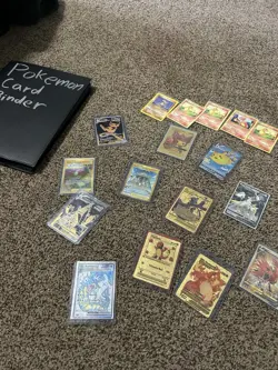 Pokemon & Yugioh Card Lot In Binder Mixed Rare & Holos - Room To Expand! - Image 1