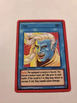 Fear 051/150 Epic Rarity Ward Trading Card Generation 1 - Image 2