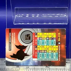 Carvanha Pokemon Menko Card Menco Game TCG Nintendo Vintage Japanese #602 - Image 4