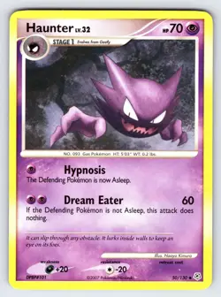 Haunter 50/130 2007 Diamond & Pearl Base Set Pokemon Card TCG Uncommon - Lp - Image 1