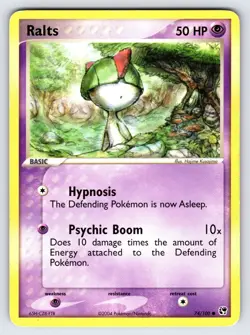 Ralts 74/100 2003 EX Sandstorm Pokemon Card TCG Nintendo Common - Mp - Image 1