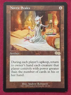 Magic The Gathering URZA'S SAGA NOETIC SCALES artifact card MTG - Image 1