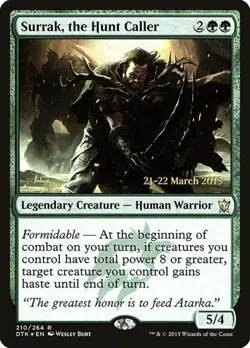 Surrak, the Hunt Caller - Foil Prerelease Promo Dragons of Tarkir MP MTG - Image 1