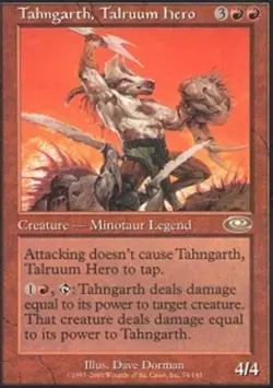 [1x] Tahngarth, Talruum Hero - Foil Slight Play, English Planeshift MTG Magic - Image 1