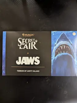 MTG Secret Lair Drop X JAWS: Terror of Amity Island - Non-Foil - SEALED IN HAND - Image 1