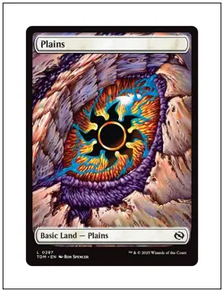 1x Plains, 0287, Dragon Eye Full Art, Tarkir Dragonstorm, Magic MTG NM - Image 1