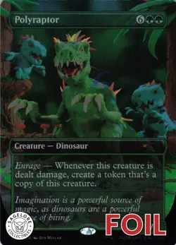 MTG Polyraptor (Rainbow) (2164) | NM Foil | Secret Lair Play-Doh {SLD} - Image 1