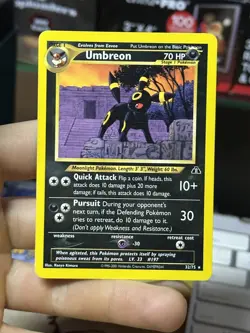 #2 Umbreon 32/75 Neo Discovery 2001 Non Holo Rare WOTC Pokemon Card TCG - Image 3