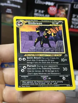 #2 Umbreon 32/75 Neo Discovery 2001 Non Holo Rare WOTC Pokemon Card TCG - Image 5