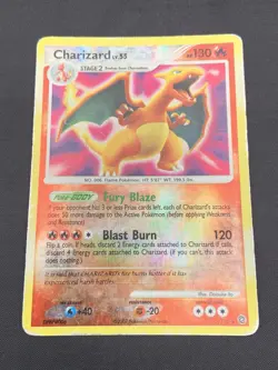 Pokemon TCG Secret Wonders Charizard 3/132 Reverse Holo Rare Card 2007 DMG - Image 1