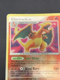 Pokemon TCG Secret Wonders Charizard 3/132 Reverse Holo Rare Card 2007 DMG - Image 2