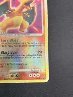 Pokemon TCG Secret Wonders Charizard 3/132 Reverse Holo Rare Card 2007 DMG - Image 5