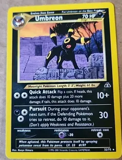 Umbreon 32/75 - Neo Discovery Pokemon TCG LP MINT!!! - Image 1