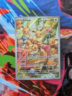 Pokemon Eevee Illustration 188/167 Sv06: Twilight Masquerade Holo IR - Image 1