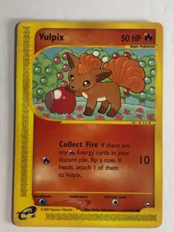 Pokemon TCG Aquapolis Vulpix 116/147 Moderately Played - Image 1
