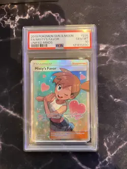 Pokemon - Unified Minds Misty's Favor Full Art #235 PSA 10 - Image 2