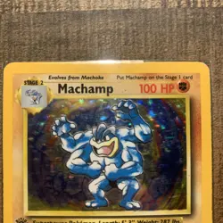 Pokemon TCG Machamp Base Set 8/102 Holo 1st Edition Holo Rare - Image 5