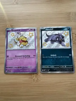 Maschiff & Greavard 070 071 Paldean Fates Pokemon Shiny S&V Blister Promos ✨ - Image 1