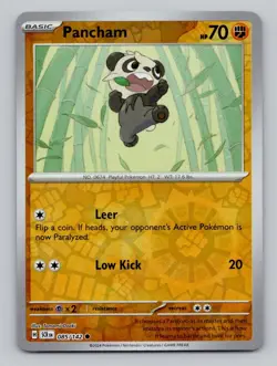 Reverse Holo Pancham #085/142 Common SV07: Stellar Crown Pokemon - Image 1