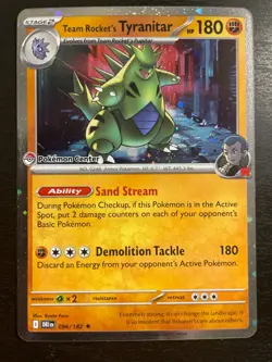 Team Rocket’s Tyranitar Pokemon Center Exclusive 096/182 - Image 1