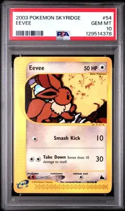 PSA 10 EEVEE 54 SKYRIDGE POKEMON GEM MINT - Image 1
