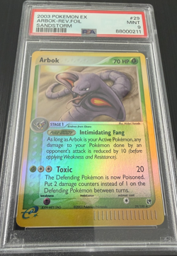 2003 Pokemon EX Sandstorm Arbok Reverse Holo 29/100 PSA 9 - Image 1