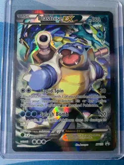 Pokemon TCG Blastoise EX XY122 Black Star Promo Full Art MP/LP - Image 1