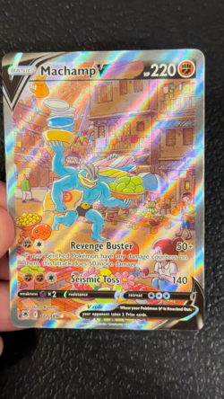Machamp V #172/189 Astral Radiance NM/Near Mint Pokemon 2022 - Image 2