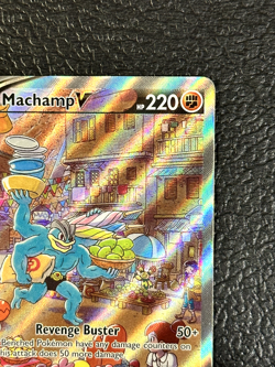 Machamp V #172/189 Astral Radiance NM/Near Mint Pokemon 2022 - Image 3