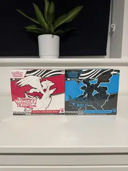 Pokemon Black Bolt and White Flare Elite Trainer Box ETB New & Sealed Set of 2 - Image 1