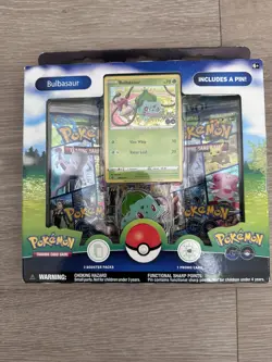 TCG Pokemon GO Bulbasaur Pin Collection Box - Image 1