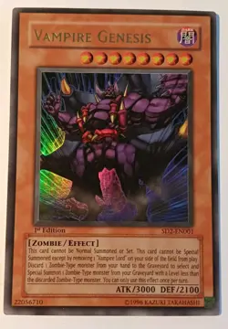 Yu-Gi-Oh! - Vampire Genesis - SD2-EN001 Ultra Rare - 1st Edition VLP - Image 1