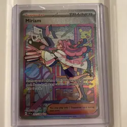 Pokemon TCG Miriam Scarlet & Violet Base Set Holo Card 251/198 - Image 1