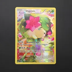 2016 Shaymin XY115 Black Star Promo Full Art Pokemon Card HP/MP - Image 1