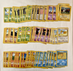 Bulk Lot 100+ Base Set - Fossil - Jungle Commons 1st Edition Pokemon Cards (01) - Image 1